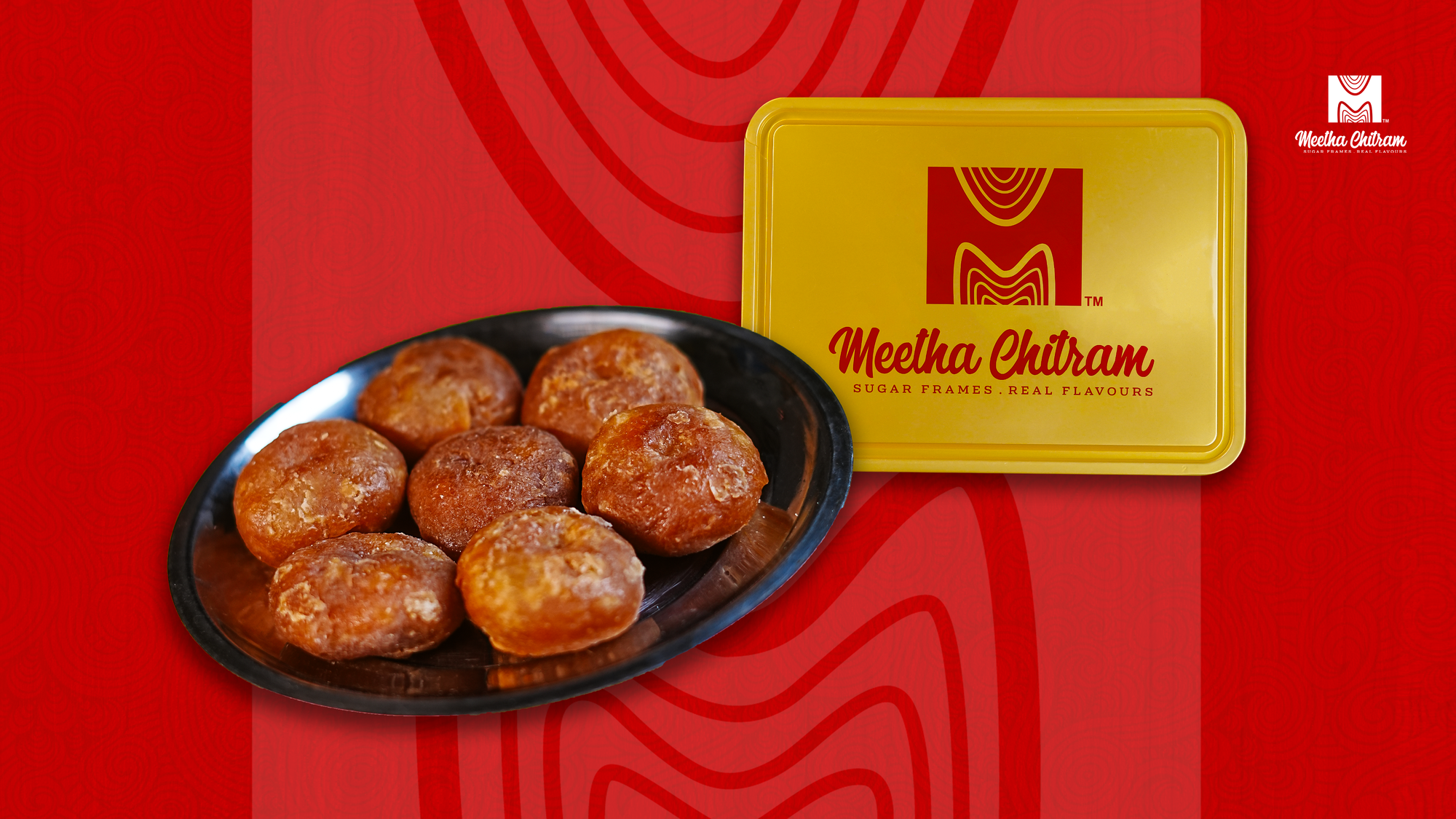 Andhra Badushah sweer - golden fried, syrup-coated traditional sweet