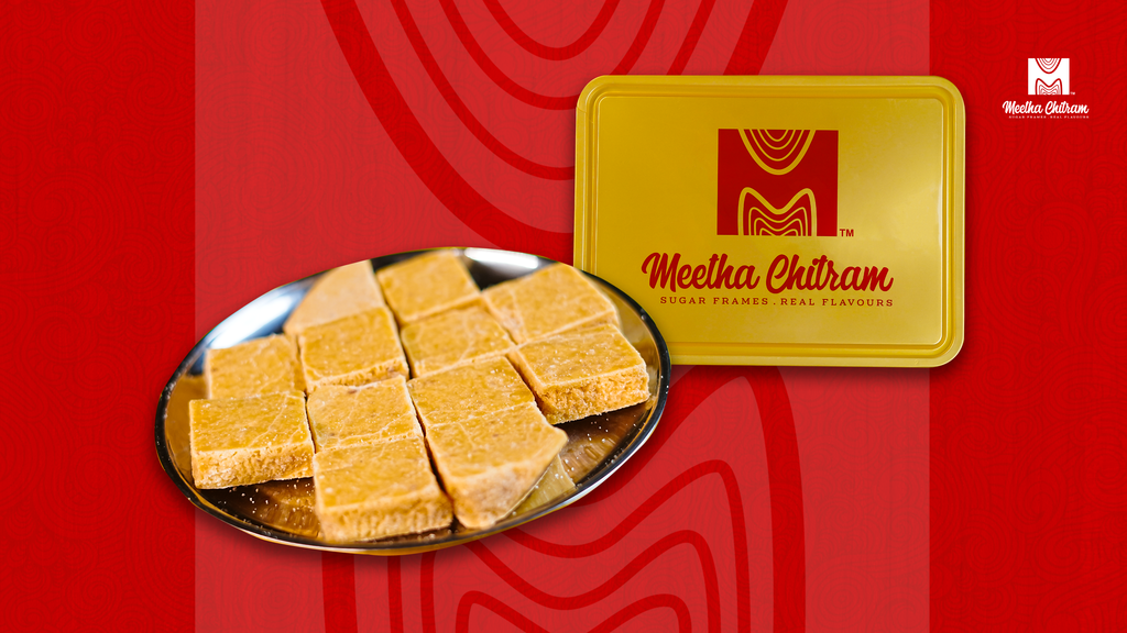 Handmade Andhra Mysore Pa - soft, ghee-rich traditional sweet in 50g, 500g and 1kg packs, perfect for festivals and gifting.Handmade Andhra Mysore Pa - soft, ghee-rich traditional sweet in 50g, 500g and 1kg packs, perfect for festivals and gifting.